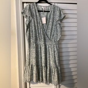 LC Lauren Conrad Multicolor Floral Wrap Dress Size XL NWT